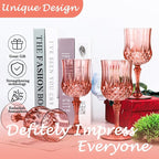 48Pack Plastic Wine Glasses, 7oz Vintage Goblets - Image 5