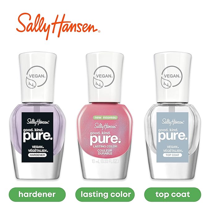 Sally Hansen - Good. Kind. Pure Vegan Nail Polish, Crystal Blue, Packaging May Vary
