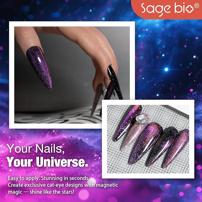 Cat Eye Gel Nail Polish, 15ml Magnetic Gel, High-Gloss, Long-Lasting, Magnetic Stick for DIY Manicures, 3D Effect, Rich & Vibrant Colors, 04