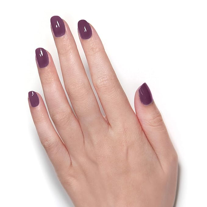 LONDONTOWN lakur Nail Polish - Chip-Resistant, Non-Toxic, Conditions & Hydrates Nails | Glossy Mauve Plum, Save the Queen, .40 fl oz