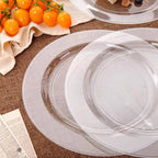 bUCLA 30PCS Clear Plastic Dinner Plates Disposable - Image 3
