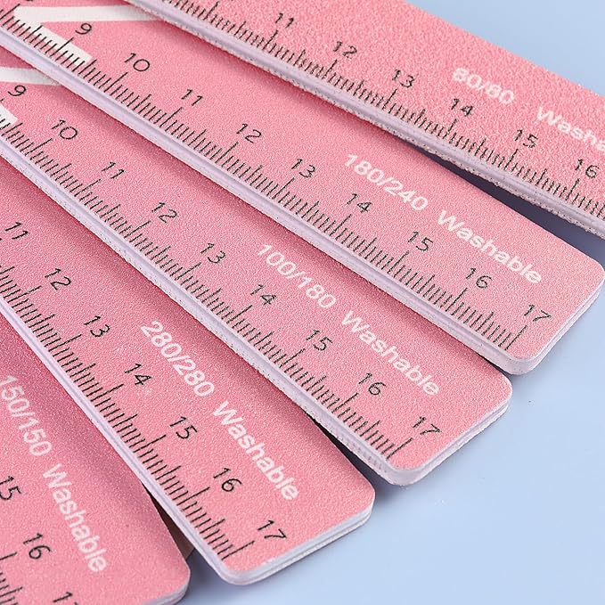 Nail Files and Buffers, 8 Pcs Nail Files for Natural Nails Emery Boards Nail Filer Professional Fingernail Files 80/100/150/180/240/280/1000/4000 Grit Nail File Set,Manicure Salon Tools
