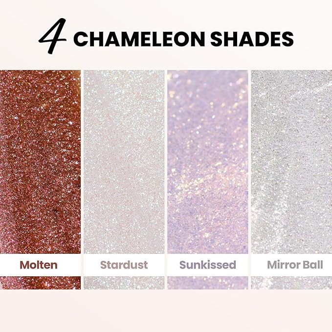 LONDONTOWN Shimmer Nail Highlighter - Multi-Dimensional Iridescent Finish Nail Polish Treatment, Vegan Cruelty Free, Soft Shimmery Multi-Tonal White, Mirror Ball - .40fl oz