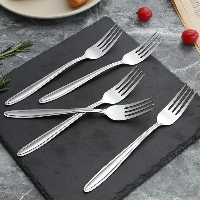 Unokit Forks and Spoons Silverware Set - Image 6