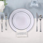 FOCUSLINE 175 Count Silver Dinnerware Set - Image 5