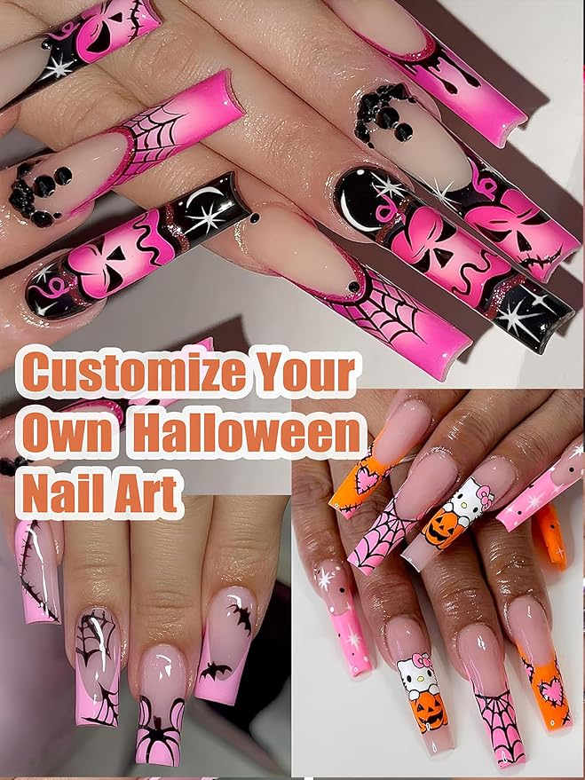12 Colors Nail Art Pens, 3D Quick Dry Nail Point Graffiti Dotting Liner Pen Sets Nail Art Painted Pen Drawing Nail Design Kit for Halloween/Christmas Nail DIY Decoration