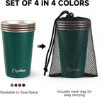 16 oz Stainless Steel Cups, Metal Drinking Glasses - Image 5