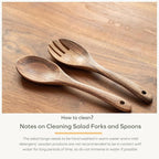 Muso Wood Acacia Salad Servers - Image 7