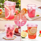 KesaPlan 50 Pack 16 oz Pink Round Bottom Plastic Party Cups - Image 7