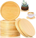 Patelai 20 Pcs Round Bamboo Coasters by Patelai