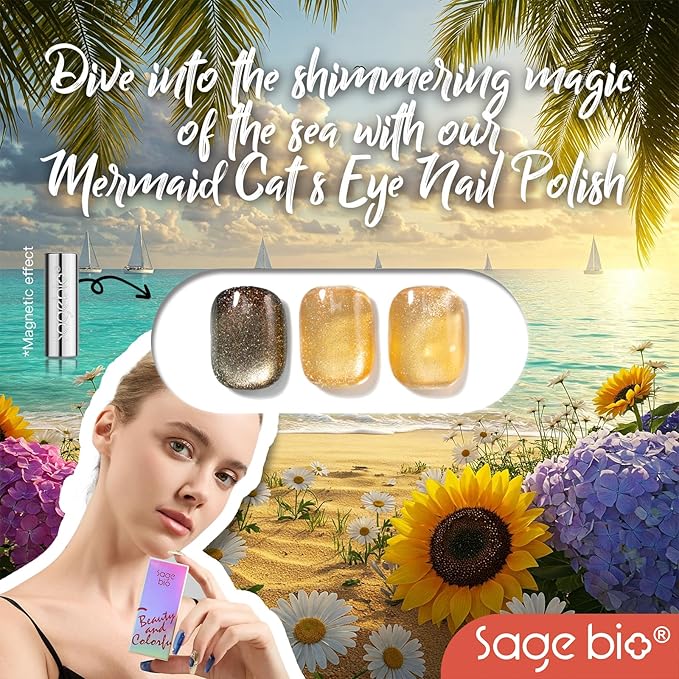 Cat Eye Gel Nail Polish, 15ml Magnetic Gel, High-Gloss Finish, Long-Lasting, DIY Manicure Kit with Magnet Stick, Stunning 3D Magnetic Effect, 06