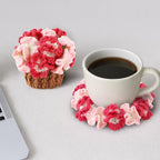 Crochet Flower Coasters, Handmade Bouquet Coasters - Image 6