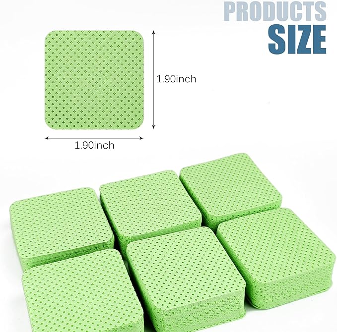 150 Pcs Lint Free Nail Wipes, Non-Woven Nail Polish Remover Pads Nail Polish Wipes for Nail Polish Removal Eyelash Extensions DIY Nail Art Supplies (Green)