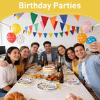 100 Pcs Disposable Birthday Party Tableware Set - Image 3