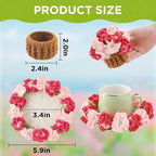 Crochet Flower Coasters, Handmade Bouquet Coasters - Image 2