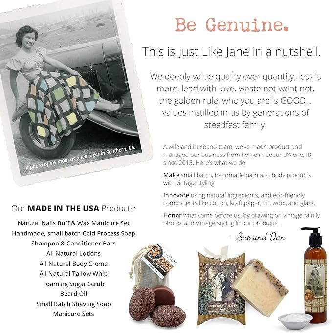 Just Like Jane™ Natural Nails Buff & Wax Kit - New Nano Glass File for Higher Shine!