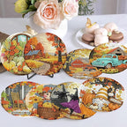 Ekuxom 8 Pcs Fall Diamond Art Coasters Kits - Image 2