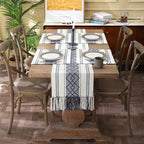 Woven Table Runner Farmhouse Style, Boho Table Runner 72 inches Long - Image 6