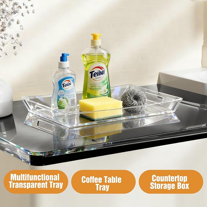 Clear Plastic Serving Tray - Image 6