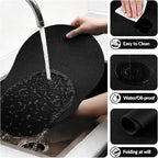 Placemats Set of 8, 11.8 x 17 Inch, Waterproof Wipeable Reversible PU Placemat - Image 5