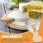 24 Pcs Little Cheese Spreader Knives 4.7 Inch Stainless Steel Butter Spreader - Image 7