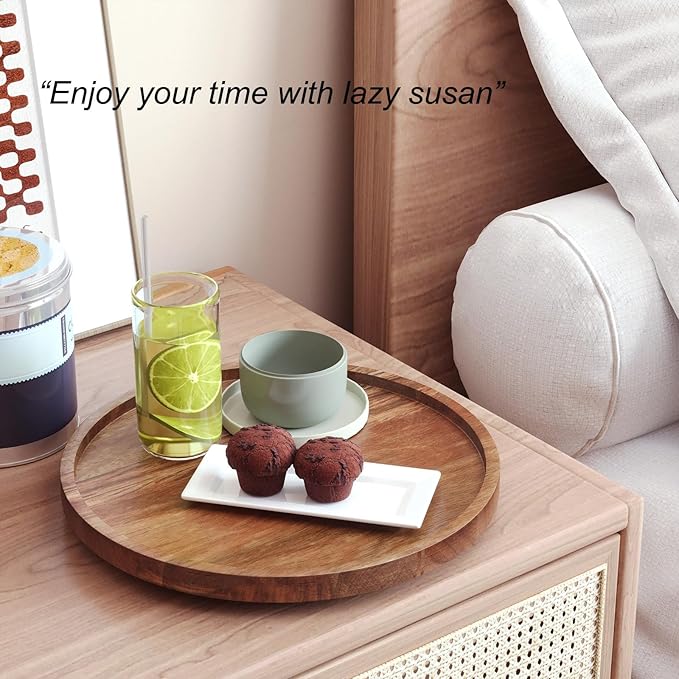 VERTORGAN Lazy Susan Bamboo Organizer - Image 2