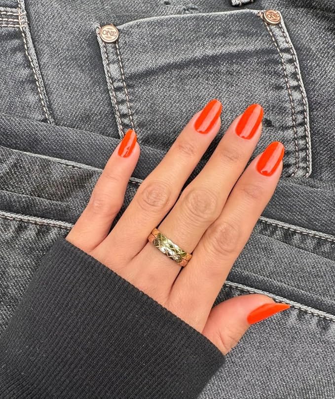 NOVA, Female Founded, Semi Cured Gel Nail Strips (Starfruit) - The 10 Minute Manicure. Salon-Quality, Works with Any Nail Lamp, Easy to Apply & Remove - Incl. Nail File & Wooden Stick (Starfruit)
