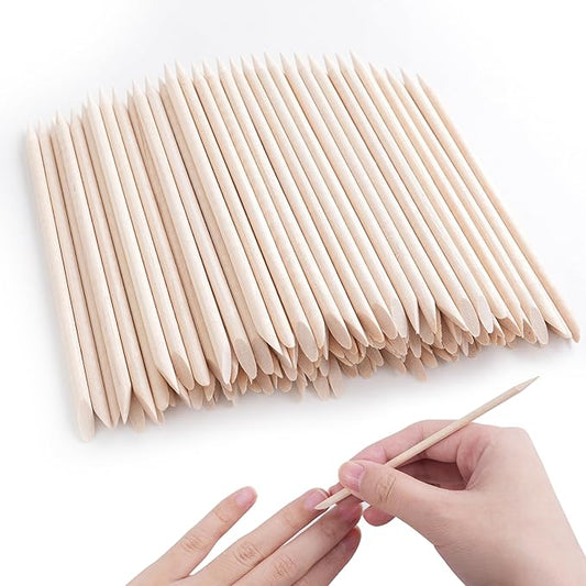 400 Pcs Orange Sticks for Nails, 4.5 Inch Wax Sticks for Waxing, Skin-Safe Cuticle Sticks for Nails Wood, Manicure Pedicure Tool for Manicure & Pedicure