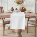 MEANMOY White Table Runner 72 Inches Long Waterproof Table Runners | Washable by MEANMOY