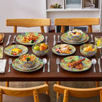 vancasso 12 Pieces Dinnerware Sets, Porcelain Dishes Set - Image 6
