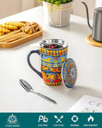 vancasso 18 Oz Tea Infuser Mug - Image 4