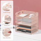 5 Trays Paper Organizer Letter Tray - Image 3