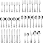 Oneida Azalea 45-Piece 18/0 Stainless Steel Silverware Set - Image 2