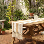 Boho Table Runner with Tassels 12x72 Inch - Image 8