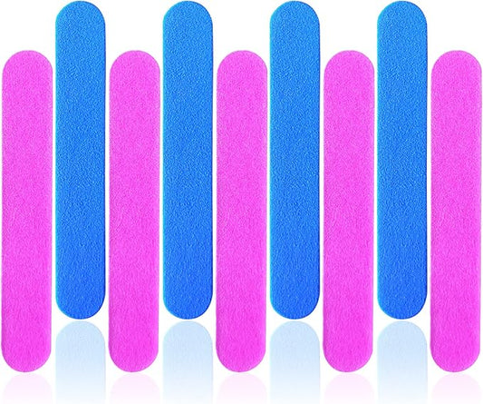200 Pcs Disposable Nail Files Professional Double Sided Emery Boards Manicure Pedicure Tools（3.35Inch）