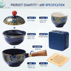 Chinese Tea Set, Chinese Gongfu Tea Set, Portable Teapot Set - Image 4