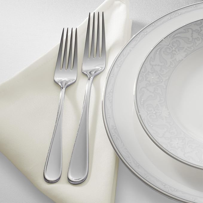 Lann's Linens Set of 12 Cloth Dinner Napkins, 17-inch Polyester Napkins - Image 2