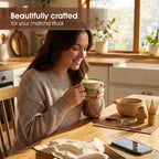 7-Piece Matcha Set，Matcha Bowl & 100-Prong Purple Bamboo Whisk | Gilded Artisan - Image 3