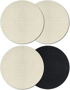 Beige Coasters Set of 4, Absorbent Coasters by Unknown