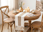 Boho Table Runner for Fall Home Decor 12x48 Rustic - Image 8