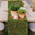 Dried Moss Table Runner Preserved Moss Mat Artificial Green Moss Roll - Image 5