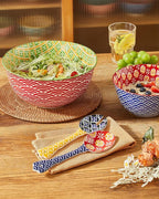Metahom 9" Ceramic Salad Servers, Cooking and Stirring, Dishwasher & Microwave - Image 3