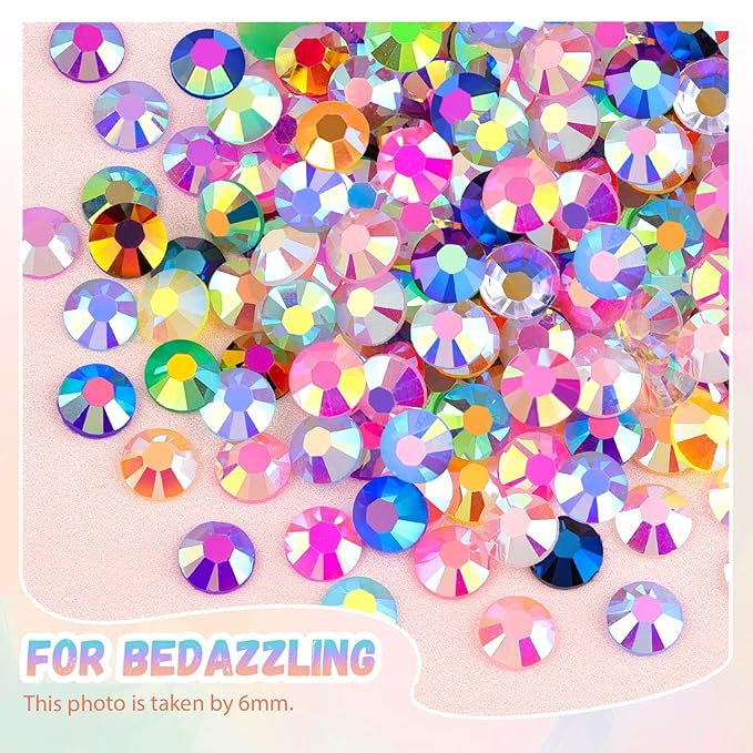 12600Pcs Resin Rhinestones with B7000 Jewelry Glue for Crafting, Multicolors 4mm Non Hotfix Flatback Gems, Bedazzling Crystal for DIY Crafts Clothing Tumblers Mugs Shoes Fabric Decor Nail Art