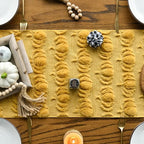 Artoid Mode Ginger Soft Faux Fur Pumpkins Fall Table Runner 13x72 Inch | - Image 2