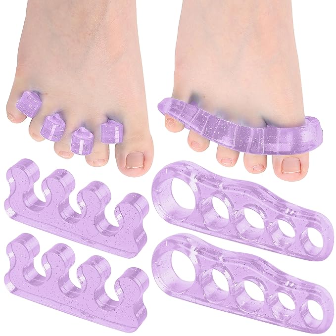 Dr. JK- ToePal Gel Toe Separator, 4 Pairs, Toe Spacers, Bunion Corrector, Christmas Gifts