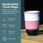 NOVA CERAMICS Coffee Travel Mug – Reusable Coffee Cup – Microwave & Dishwasher - Image 2