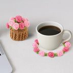 Crochet Flower Coasters, Handmade Bouquet Coasters - Image 6