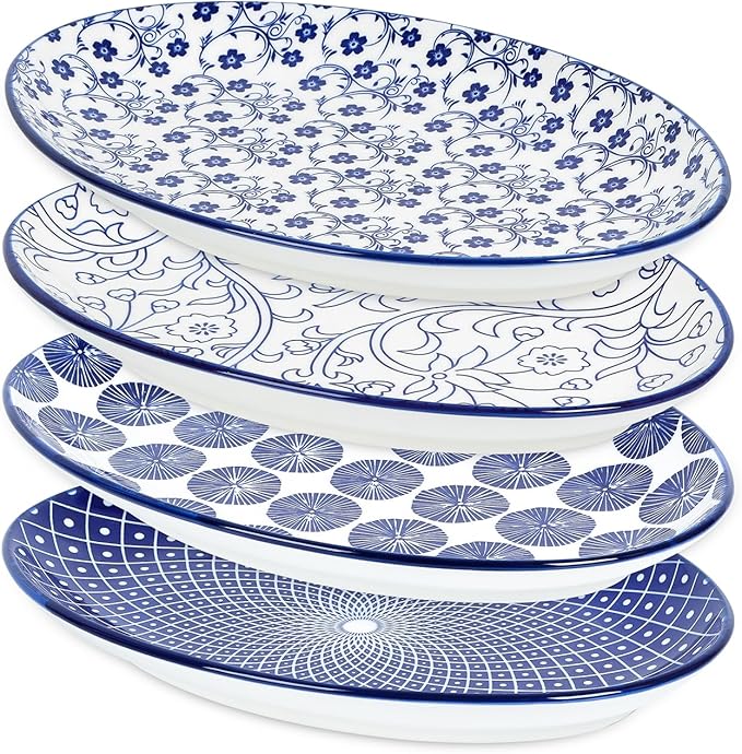 Selamica Serving Platters Ceramic, 12 Inch Serving Dishes by Selamica