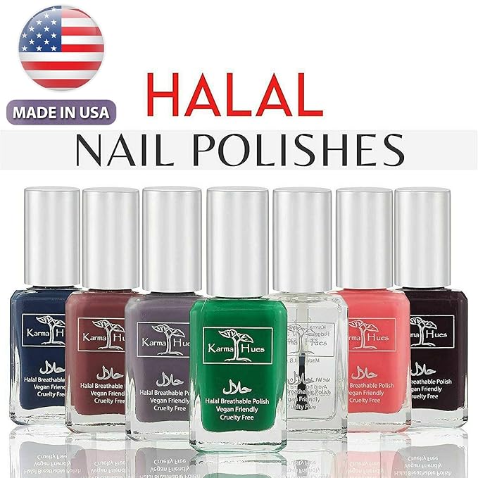 Karma Naturals Certified Halal Nail Polish - Breathable & Water Permeable, Wudu Friendly (Shakira)
