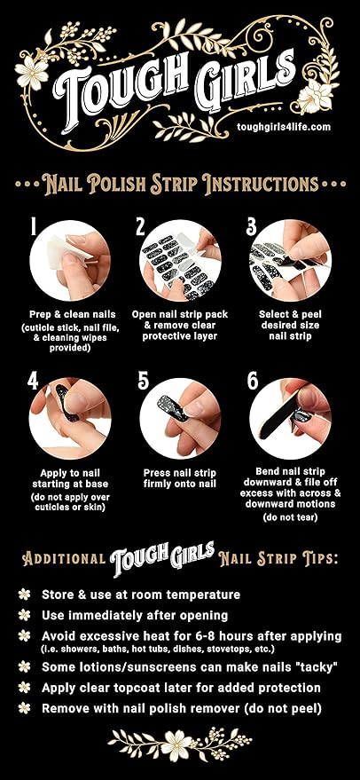 | Nail Polish Strips | 20 Stylish Strips | Brighter, Thicker, Tougher | Includes Cuticle Stick, Nail File, & Nail Wipes (Mauve Matte, Nude & Glitz)